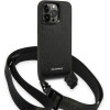 Karl Lagerfeld KLHCP14LSTMMK iPhone 14 Pro 6.1 hardcase black/black Monogram Plaque Logo Strap - (KF001111-0)