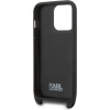 Karl Lagerfeld KLHCP14LSTMMK iPhone 14 Pro 6.1 hardcase black/black Monogram Plaque Logo Strap - (KF001111-0)