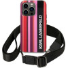 Karl Lagerfeld KLHCP14LSTSTP iPhone 14 Pro 6,1'' hardcase rozowy/pink Color Stripes Strap - (KF001115-0)