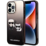 Karl Lagerfeld KLHCP14LTGKCK iPhone 14 Pro 6.1 hardcase black / black Gradient Ikonik Karl & Choupette - (KF001235-0)