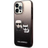 Karl Lagerfeld KLHCP14LTGKCK iPhone 14 Pro 6.1 hardcase black / black Gradient Ikonik Karl & Choupette - (KF001235-0)