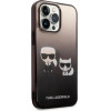 Karl Lagerfeld KLHCP14LTGKCK iPhone 14 Pro 6.1 hardcase black / black Gradient Ikonik Karl & Choupette - (KF001235-0)