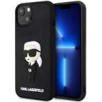 Karl Lagerfeld KLHCP14M3DRKINK iPhone 14 Plus 6.7 black/black hardcase Rubber Ikonik 3D - (KF001635-0)