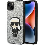 Karl Lagerfeld KLHCP14MGFKPG iPhone 14 Plus 6.7 hardcase silver / silver Glitter Flakes Ikonik - (KF001182-0)