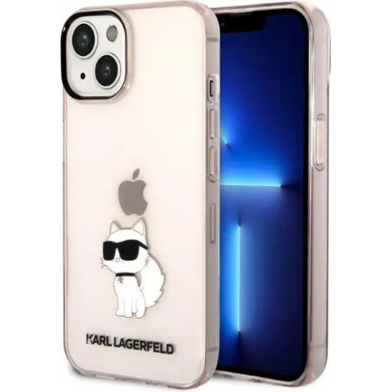 Karl Lagerfeld KLHCP14MHNCHTCP iPhone 14 Plus 6.7 pink/pink hardcase Ikonik Choupette - (KF001400-0)