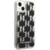 Karl Lagerfeld KLHCP14MLMNMK iPhone 14 Plus 6.7 hardcase black / black Liquid Glitter Monogram - (KF001162-0)