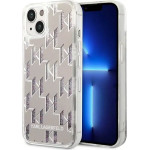 Karl Lagerfeld KLHCP14MLMNMS iPhone 14 Plus 6.7 hardcase silver / silver Liquid Glitter Monogram - (KF001166-0)
