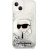 Karl Lagerfeld KLHCP14MLNKHCH iPhone 14 Plus 6.7 silver/silver hardcase Glitter Karl Head - (KF001416-0)