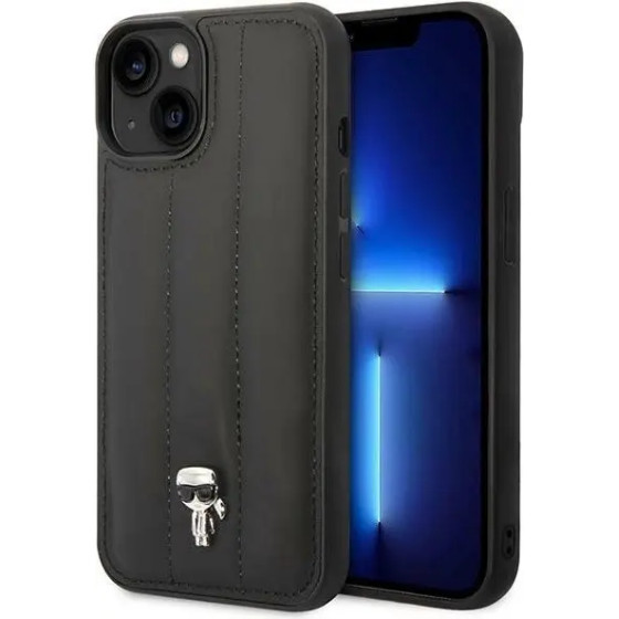 Karl Lagerfeld KLHCP14MPSQPK iPhone 14 Plus 6,7'' hardcase czarny/black Puffy Ikonik Pin - (KF001086-0)