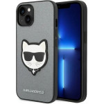 Karl Lagerfeld KLHCP14MSAPCHG iPhone 14 Plus 6,7'' hardcase srebrny/silver Saffiano Choupette Head Patch - (KF001138-0)
