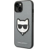 Karl Lagerfeld KLHCP14MSAPCHG iPhone 14 Plus 6,7'' hardcase srebrny/silver Saffiano Choupette Head Patch - (KF001138-0)