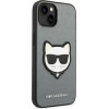 Karl Lagerfeld KLHCP14MSAPCHG iPhone 14 Plus 6,7'' hardcase srebrny/silver Saffiano Choupette Head Patch - (KF001138-0)