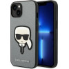 Karl Lagerfeld KLHCP14MSAPKHG iPhone 14 Plus 6,7'' srebrny/silver hardcase Saffiano Karl`s Head Patch - (KF001186-0)