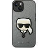 Karl Lagerfeld KLHCP14MSAPKHG iPhone 14 Plus 6,7'' srebrny/silver hardcase Saffiano Karl`s Head Patch - (KF001186-0)