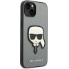 Karl Lagerfeld KLHCP14MSAPKHG iPhone 14 Plus 6,7'' srebrny/silver hardcase Saffiano Karl`s Head Patch - (KF001186-0)