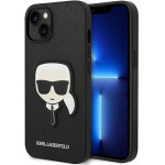 Karl Lagerfeld KLHCP14MSAPKHK iPhone 14 Plus 6,7'' czarny/black hardcase Saffiano Karl`s Head Patch - (KF001190-0)