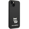Karl Lagerfeld KLHCP14MSLCTBK iPhone 14 Plus 6.7 hardcase black / black Silicone Choupette Body - (KF001126-0)
