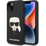 Karl Lagerfeld KLHCP14MSLKHBK iPhone 14 Plus 6.7 hardcase black / black Silicone Karl`s Head - (KF001170-0)
