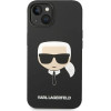 Karl Lagerfeld KLHCP14MSLKHBK iPhone 14 Plus 6.7 hardcase black / black Silicone Karl`s Head - (KF001170-0)
