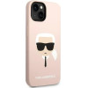 Karl Lagerfeld KLHCP14MSLKHLP iPhone 14 Plus 6.7 ''hardcase pink / pink Silicone Karl's Head - (KF001174-0)