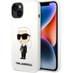 Karl Lagerfeld KLHCP14MSNIKBCH iPhone 14 Plus 6.7 hardcase white/white Silicone Ikonik - (KF001404-0)