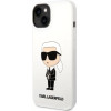 Karl Lagerfeld KLHCP14MSNIKBCH iPhone 14 Plus 6.7 hardcase white/white Silicone Ikonik - (KF001404-0)