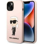 Karl Lagerfeld KLHCP14MSNIKBCP iPhone 14 Plus 6.7 hardcase pink/pink Silicone Ikonik - (KF001410-0)