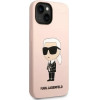 Karl Lagerfeld KLHCP14MSNIKBCP iPhone 14 Plus 6.7 hardcase pink/pink Silicone Ikonik - (KF001410-0)