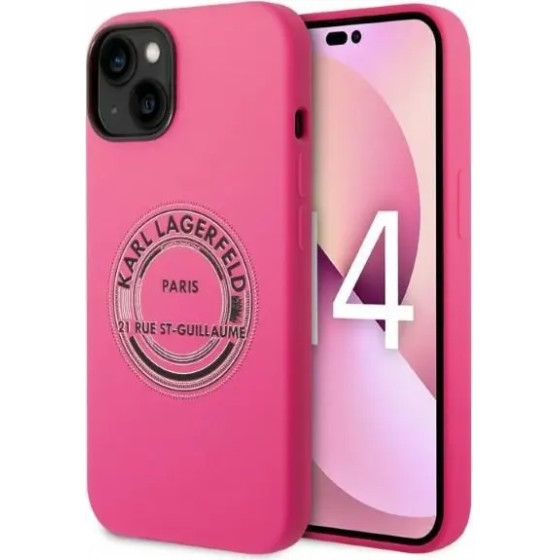 Karl Lagerfeld KLHCP14MSRSGRCF iPhone 14 Plus 6.7 hardcase pink / pink Silicone RSG - (KF001202-0)