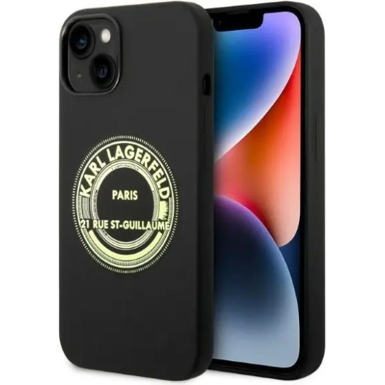 Karl Lagerfeld KLHCP14MSRSGRCK iPhone 14 Plus 6.7 hardcase black / black Silicone RSG - (KF001206-0)