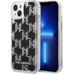 Karl Lagerfeld KLHCP14SLMNMK iPhone 14 6.1 hardcase black / black Liquid Glitter Monogram - (KF001161-0)