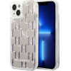 Karl Lagerfeld KLHCP14SLMNMS iPhone 14 6.1 hardcase silver / silver Liquid Glitter Monogram - (KF001165-0)