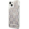 Karl Lagerfeld KLHCP14SLMNMS iPhone 14 6.1 hardcase silver / silver Liquid Glitter Monogram - (KF001165-0)