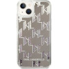 Karl Lagerfeld KLHCP14SLMNMS iPhone 14 6.1 hardcase silver / silver Liquid Glitter Monogram - (KF001165-0)