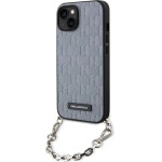Karl Lagerfeld KLHCP14SSACKLHPG iPhone 14 6.1'' silver/silver hardcase Saffiano Monogram Chain - (KF001642-0)