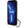 Karl Lagerfeld KLHCP14SSACKLHPG iPhone 14 6.1'' silver/silver hardcase Saffiano Monogram Chain - (KF001642-0)