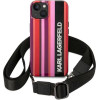 Karl Lagerfeld KLHCP14SSTSTP iPhone 14 6.1 hardcase pink / pink Color Stripes Strap - (KF001113-0)