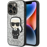 Karl Lagerfeld KLHCP14XGFKPG iPhone 14 Pro Max 6.7 hardcase silver / silver Glitter Flakes Ikonik - (KF001184-0)