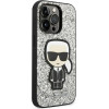 Karl Lagerfeld KLHCP14XGFKPG iPhone 14 Pro Max 6.7 hardcase silver / silver Glitter Flakes Ikonik - (KF001184-0)