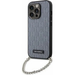 Karl Lagerfeld KLHCP14XSACKLHPG iPhone 14 Pro Max 6.7 silver/silver hardcase Saffiano Monogram Chain - (KF001644-0)