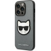 Karl Lagerfeld KLHCP14XSAPCHG iPhone 14 Pro Max 6,7'' hardcase srebrny/silver Saffiano Choupette Head Patch - (KF001140-0)