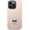 Karl Lagerfeld KLHCP14XSLCTPI iPhone 14 Pro Max 6.7 hardcase light pink / light pink Silicone Choupette Body - (KF001132-0)
