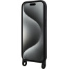 Karl Lagerfeld KLHCP15SSCBSKNK iPhone 15 6.1 hardcase black/black Crossbody Silicone Ikonik - (KF001813-0)