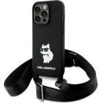Karl Lagerfeld KLHCP15XSCBSCNK iPhone 15 Pro Max 6.7 hardcase black/black Crossbody Silicone Choupette - (KF001818-0)