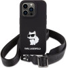 Karl Lagerfeld KLHCP15XSCBSCNK iPhone 15 Pro Max 6.7 hardcase black/black Crossbody Silicone Choupette - (KF001818-0)
