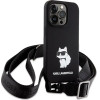 Karl Lagerfeld KLHCP15XSCBSCNK iPhone 15 Pro Max 6.7 hardcase black/black Crossbody Silicone Choupette - (KF001818-0)