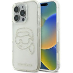 Karl Lagerfeld KLHCP16XHKHDCELT iPhone 16 Pro Max 6.9 transparent hardcase IML Rhinestones Karl Head - (KF002450-0)