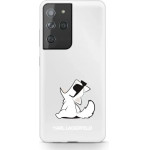 Karl Lagerfeld KLHCS21LCFNRC S21 Ultra G998 hardcase transparent Choupette Fun - (KF000521-0)