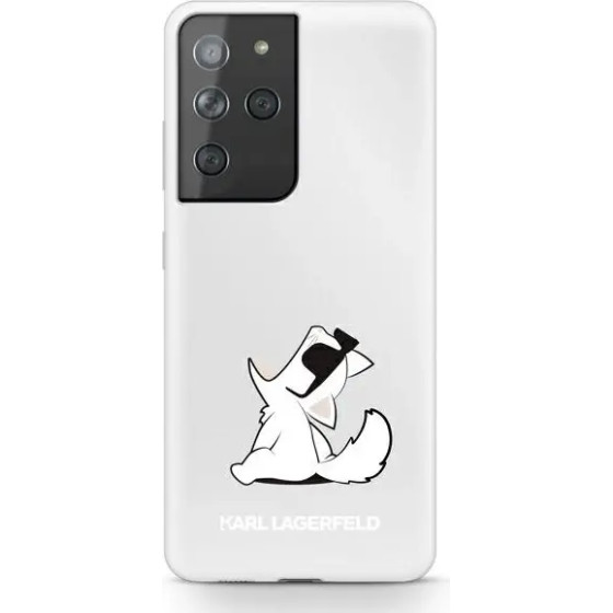 Karl Lagerfeld KLHCS21LCFNRC S21 Ultra G998 hardcase transparent Choupette Fun - (KF000521-0)