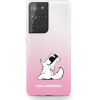 Karl Lagerfeld KLHCS21LCFNRCPI S21 Ultra G998 hardcase rozowy/pink Choupette Fun - (KF000524-0)